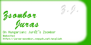zsombor juras business card